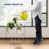 Buy cheap Easy Assemble Lucite Acrylic Plant Stand , Acrylic Flower Display Stand Shelf from wholesalers