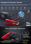 USB Output 12V Car Emergency Battery Jump Starter with Air Compressor and