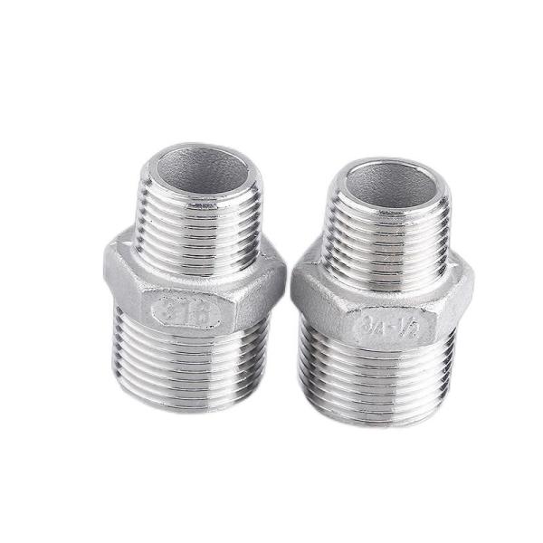 Buy cheap 304/316L Stainless Steel BSP/NPT Male Thread Hexagonal Nipple for Water Media 1/4''-4.0 from wholesalers