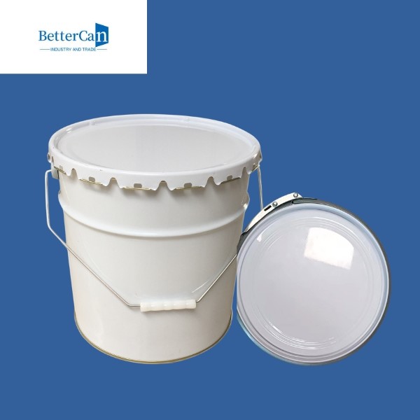5L Empty Paint Tins Round Metal Cans For Packaging ISO9001