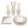 Buy cheap Birthday Party 100 Biodegradable Bronzing Dots Disposable Dishware from wholesalers