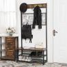 Buy cheap Industrial Hallway Coat Rack Furniture, Coat Stand with Shoe Bench, Coat Stand, UHSR46BX from wholesalers