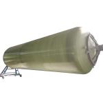 Anticorrosive Horizontal Green Water Storage Tank FRP GRP Fiberglass ISO9001