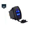 Buy cheap Double USB Socket Motorcycle Cell Phone Charger Corrosion Resistant With LED Light from wholesalers