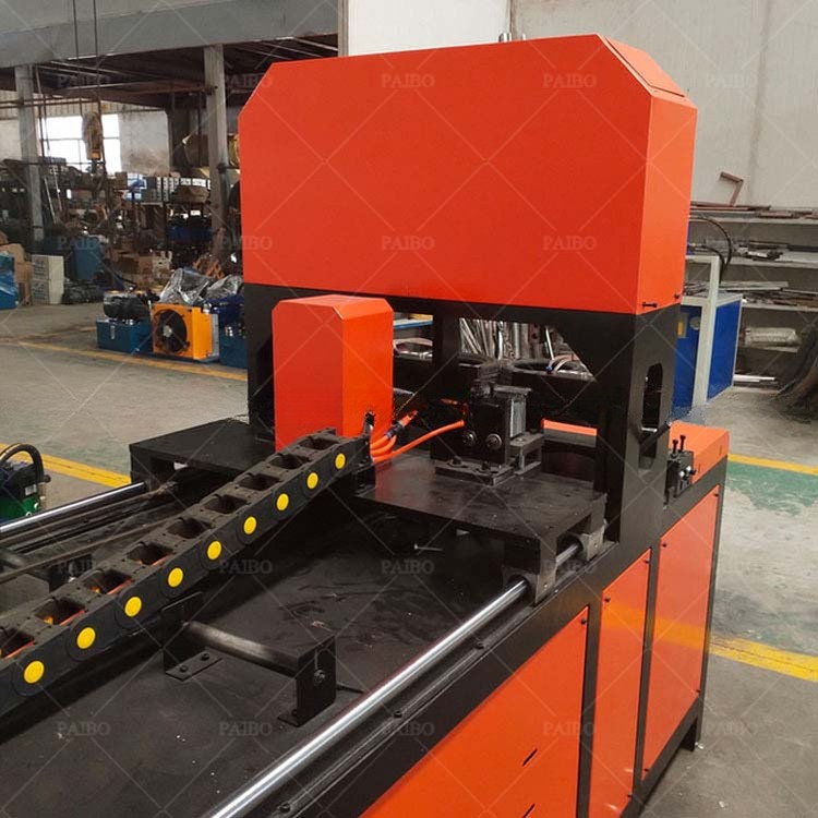 Servo Angle Iron Tube Galvanized Pipe Punching Shear Machine Pipe Hole Die Aluminium Hole Shearing Machines