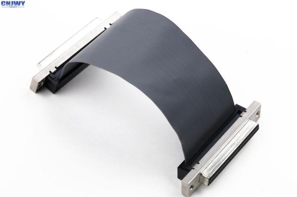 Buy cheap SCSI Female 1.27 Mm Pitch Ribbon Cable , Shielded 34 Pin Flat Ribbon Cable from wholesalers