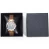 Buy cheap Linen Texture Noble Soft PU Leather Watch Packaging Case Luxury Storage Box from wholesalers