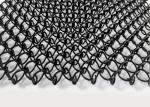Powdered Vinyl Coated Stainless Steel Architectural Mesh Black Color Three