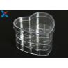 Buy cheap Waterproof Acrylic Heart Box , 9 18 36 Holes Clear Acrylic Favor Boxes from wholesalers