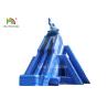 Buy cheap Anti - Tear Beach Giant Inflatable Water Slide Blue Double Lanes For Adults from wholesalers