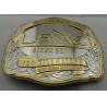 Buy cheap Customized 3D Zinc Alloy Belt Buckle with Double Tones Plating for Sport Meeting, Souvenir Gift from wholesalers