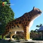 Sun Proof Realistic Animal Animatronics Sabre Wulf For Safari Park