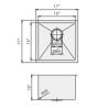 Buy cheap 17 Inch X 17 Inch Stainless Steel Undermount Farmhouse Sink Modern Design from wholesalers