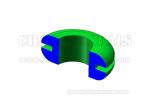 Green Silicone Rubber Grommet Seal Propanol Ethyl Carbinol Nitrobenzene
