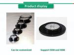Anodized Black Aluminum UBIS-7210-9 UNIVO Bulls-Eye Circular Bubble Inclinometer