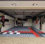 Premium Black Garage Floor Tile PP Rubber Matting For Garage Floor