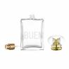 Buy cheap Personalized Lucency Glass 100ml Perfume Bottle Square Climp 13mm from wholesalers