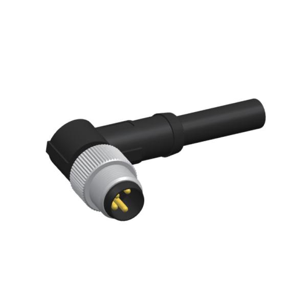 Buy cheap Right Angle Shielded M8 Waterproof Connector 3 Pins Male Molded Cable from wholesalers