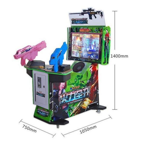 Buy cheap 110V/220V/230V Voltage Customization Indoor Game Kids Gun Shooting Video Games Machine D70xW105xH140cm from wholesalers