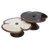 Buy cheap Wooden Round Marble Center Table For Living Room Clover Design from wholesalers