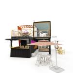 Modified 20 Foot 40 Foot Prefab Shipping Container Pop Up Coffee Shop Restaurant