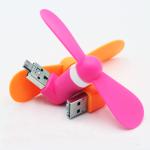 2016 New products 2 in 1 OTG micro mini usb fan for cell Phones and usb port