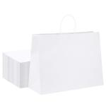Supply Thick White Brown Craft Clothes And Shoe Kraft Paper Bags With Logo For
