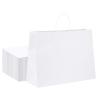Buy cheap Supply Thick White Brown Craft Clothes And Shoe Kraft Paper Bags With Logo For Packaging from wholesalers