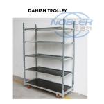 Waterproof Agricultural Planting Flower Cart Danish Trolleys Strong Load