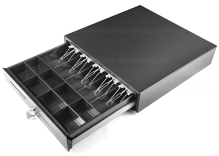 18 Inch POS Cash Drawer , Metal Wire Gripper , Steel Construction , 460A