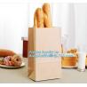 Buy cheap Custom bakery paper bag / Food grade bread packaging bags, white or brown craft paper bag,greaseproof kebab sandwich bre from wholesalers