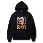 Breathable Polyester Cotton Hooded Knit Sweater Anti Shrink Customied Logo