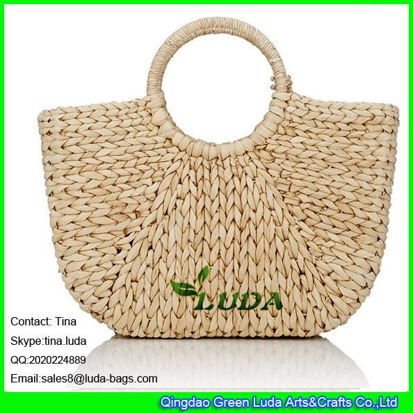 Buy cheap LDYP-027 macrame women hobo handbags cornhusk natural straw beach bag from wholesalers