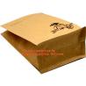 Buy cheap 100% Food Grade Customized Recyclable Eco Zipper Eight Side Sealed Biodegradable Paper Bag For Food Packing, Brown kraft from wholesalers