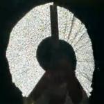 Large Spcifical Material Clack Hand Fans Bamboo Reflective Holdable Fan For
