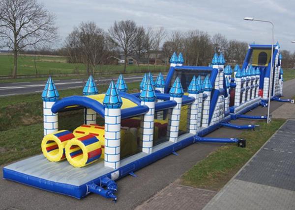 Buy cheap Awesome 46.5m Length Inflatable Obstacle Course Amazing With PVC Tarpaulin from wholesalers