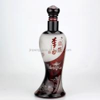 Buy cheap Custom Design Female Body Special Shape Liquor Bottle 1000ml 750ml with Decal product