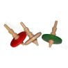 Buy cheap Wooden Spinning Tops Set – Classic Handcrafted Toys for Kids & Adults, 3 Colors (Red, Nature, Green) – Montessori Balance Toy, Party Favors from wholesalers