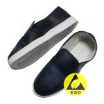 Blue Antistatic PVC Mesh Fabric Breathable ESD Safety Shoes Reusable Washable