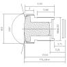 Buy cheap 1/3" 2.9mm 3Megapixel M12 mount 140degree Wide Angle Lens for OV4689 AR0330 from wholesalers