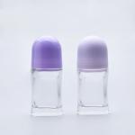 Recyclable Roll On Glass Deodorant Bottles Diameter 35mm Glass Roller Bottles