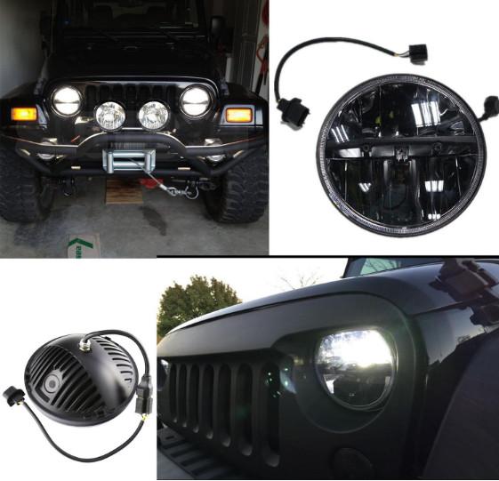 Round Shape 30W 7 Inch Car LED Fog Lights 4X4 J-Eep Offroad Accessories LED Fog