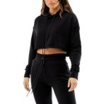 Sweater Suit Slimitness Women Crop Hoodies