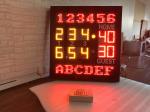 6 Inch Digit In Amber Color Led Tennis Scoreboard With Team Name