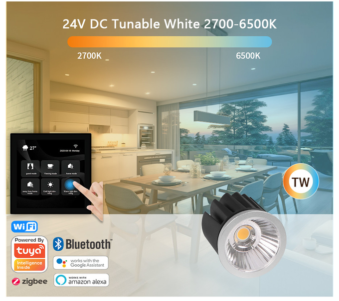 Low Voltage White MR16 Module 2700K-6500K Tunable Spotlight Module