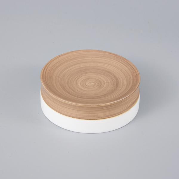 Buy cheap wooden white resin round soap dish for 5-star hotel bathroom accessories from wholesalers