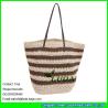 Buy cheap LUDA cheap straw woven bag striped paper straw crochet tote bag from wholesalers