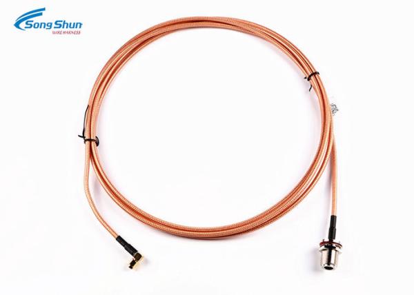 Buy cheap RG316 RF Coaxial Cable Assembly N Female Bulkhead Connector SMA Male Right Angle from wholesalers