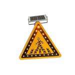 Triangle Traffic Solar Led Sign Aluminum Monocrystalline 11.1V