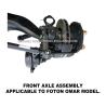 Buy cheap Black Metal Front Axle Assembly for Foton Aumark 3.8 Truck and Sturdy from wholesalers